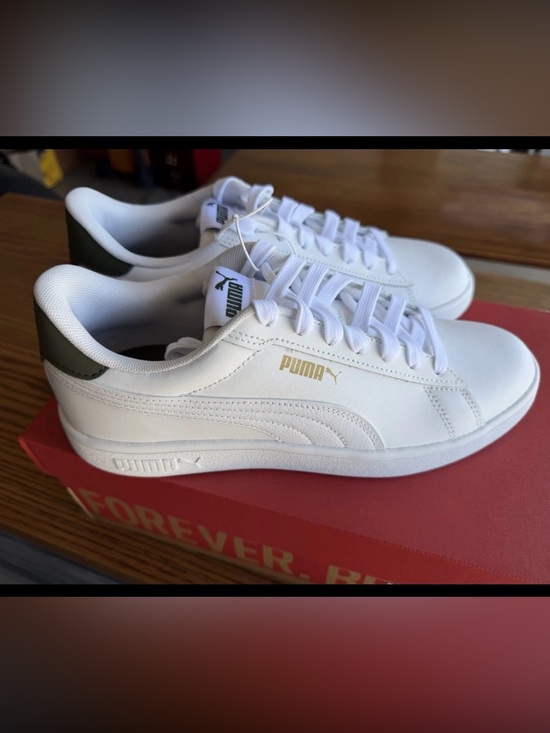 Other - Puma Men’s Ace Court Lace Up Fashion Sneakers White Green Size 11 M US